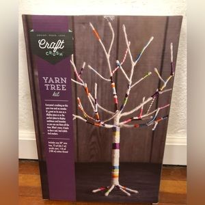 Craft Crush Yarn Tree Kit Include one 20” wire tree, yarn and cotton thread